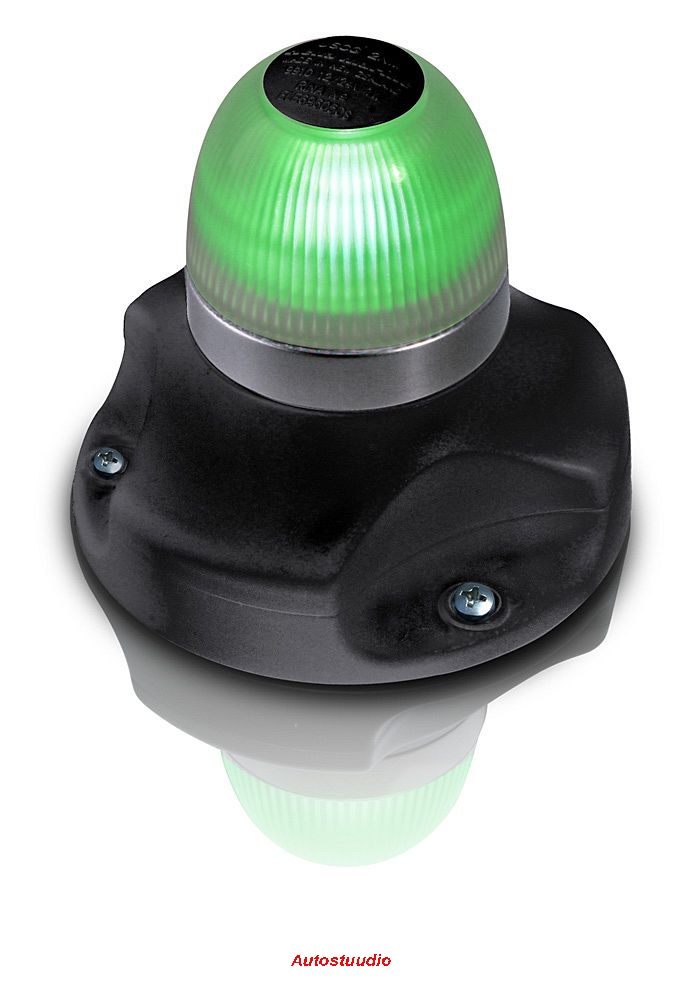 Tüürpoordi tuli LED roheline, must korpus
